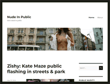 Tablet Screenshot of nudeinpublicblog.com